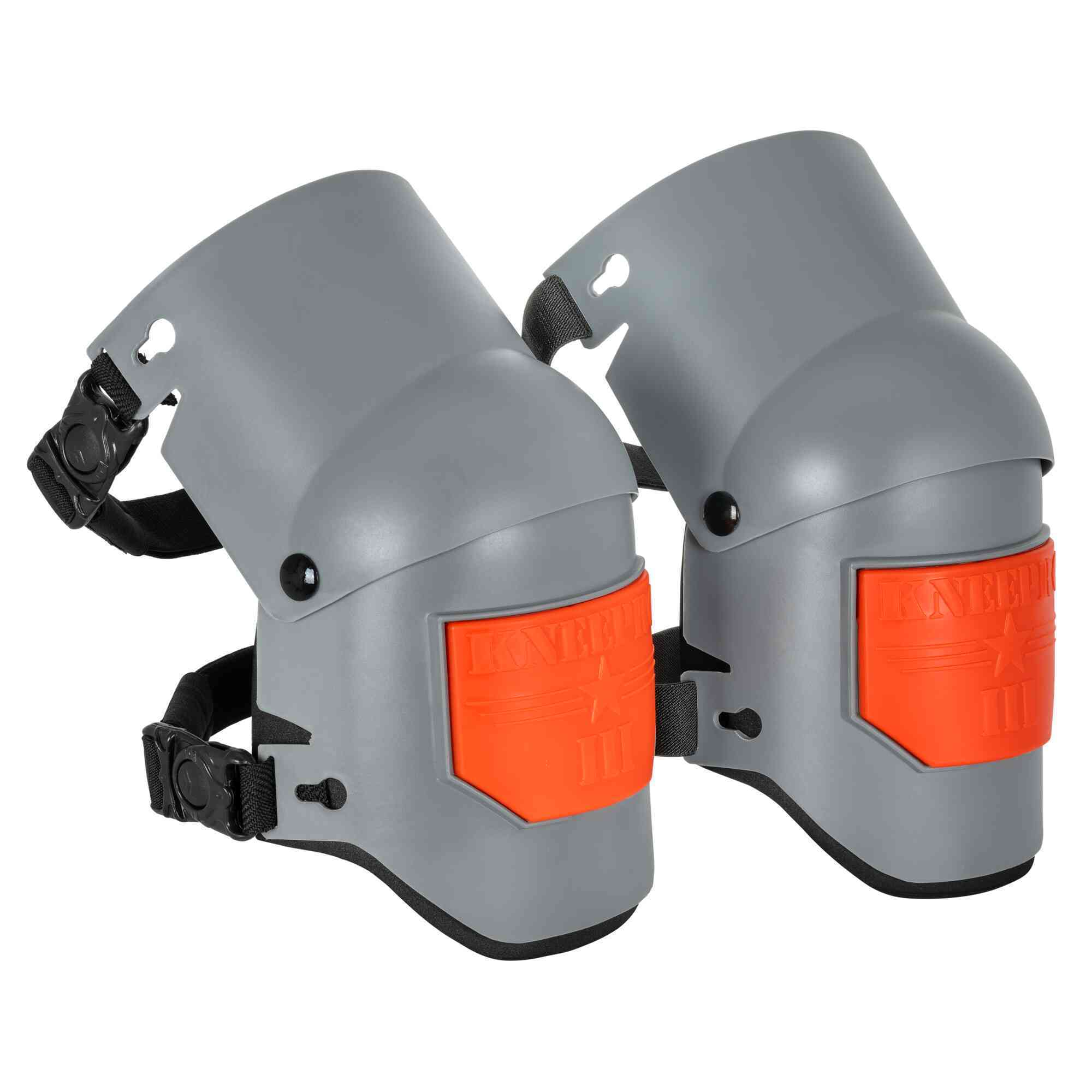 Sellstrom KneePro Ultra Flex III Knee Pads - Gray, Articulating Hinged Design, Hard Plastic Shell, Model# S96110